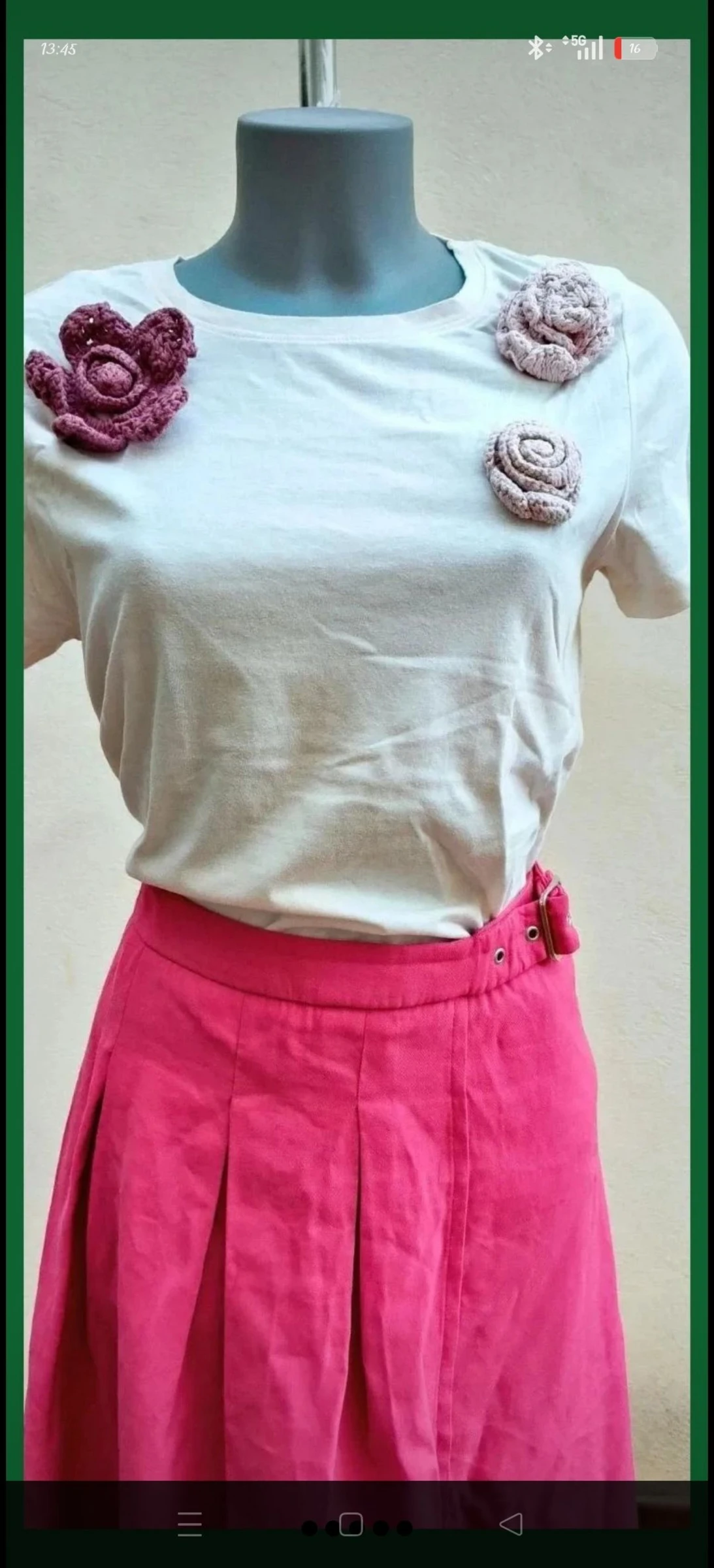Crochet Flower T-Shirt – photo 2